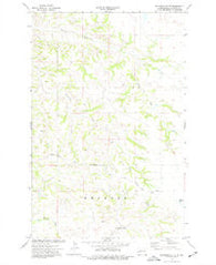 Buckskin Butte North Dakota Historical topographic map, 1:24000 scale, 7.5 X 7.5 Minute, Year 1974