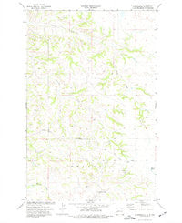Buckskin Butte North Dakota Historical topographic map, 1:24000 scale, 7.5 X 7.5 Minute, Year 1974