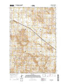Bucyrus North Dakota Current topographic map, 1:24000 scale, 7.5 X 7.5 Minute, Year 2014