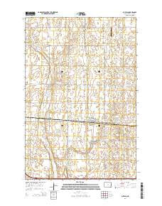 Buffalo North Dakota Current topographic map, 1:24000 scale, 7.5 X 7.5 Minute, Year 2014