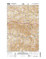 Buffalo Gap Campground North Dakota Current topographic map, 1:24000 scale, 7.5 X 7.5 Minute, Year 2014