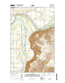 Buford North Dakota Current topographic map, 1:24000 scale, 7.5 X 7.5 Minute, Year 2014