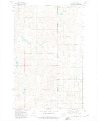 Bull Butte North Dakota Historical topographic map, 1:24000 scale, 7.5 X 7.5 Minute, Year 1974
