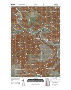 Bullion Butte North Dakota Historical topographic map, 1:24000 scale, 7.5 X 7.5 Minute, Year 2011