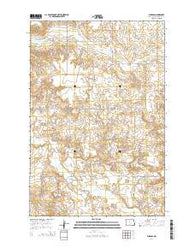 Burgess North Dakota Current topographic map, 1:24000 scale, 7.5 X 7.5 Minute, Year 2014