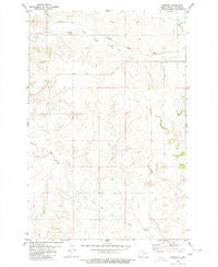 Burgess North Dakota Historical topographic map, 1:24000 scale, 7.5 X 7.5 Minute, Year 1980