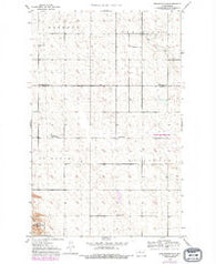 Burlington NW North Dakota Historical topographic map, 1:24000 scale, 7.5 X 7.5 Minute, Year 1949