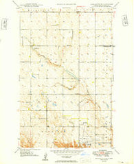 Burlington SE North Dakota Historical topographic map, 1:24000 scale, 7.5 X 7.5 Minute, Year 1949
