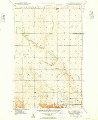 Burlington SE North Dakota Historical topographic map, 1:24000 scale, 7.5 X 7.5 Minute, Year 1949