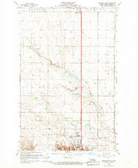 Burlington SE North Dakota Historical topographic map, 1:24000 scale, 7.5 X 7.5 Minute, Year 1966