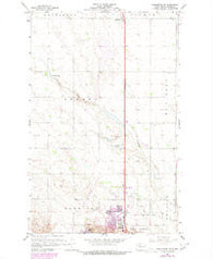 Burlington SE North Dakota Historical topographic map, 1:24000 scale, 7.5 X 7.5 Minute, Year 1966