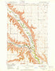 Burlington North Dakota Historical topographic map, 1:24000 scale, 7.5 X 7.5 Minute, Year 1950