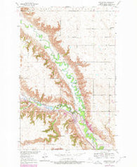 Burlington North Dakota Historical topographic map, 1:24000 scale, 7.5 X 7.5 Minute, Year 1948