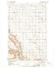 Burlington North Dakota Historical topographic map, 1:62500 scale, 15 X 15 Minute, Year 1948