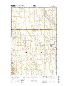 Burlington NW North Dakota Current topographic map, 1:24000 scale, 7.5 X 7.5 Minute, Year 2014