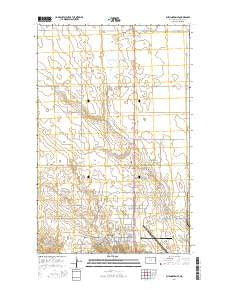 Burlington SE North Dakota Current topographic map, 1:24000 scale, 7.5 X 7.5 Minute, Year 2014