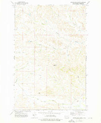 Burning Mine Butte North Dakota Historical topographic map, 1:24000 scale, 7.5 X 7.5 Minute, Year 1972
