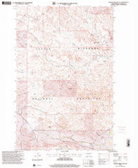 Burning Mine Butte North Dakota Historical topographic map, 1:24000 scale, 7.5 X 7.5 Minute, Year 1997