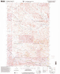 Burning Mine Butte North Dakota Historical topographic map, 1:24000 scale, 7.5 X 7.5 Minute, Year 1997