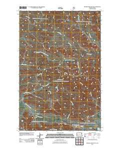 Burning Mine Butte North Dakota Historical topographic map, 1:24000 scale, 7.5 X 7.5 Minute, Year 2011