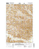 Burning Mine Butte North Dakota Current topographic map, 1:24000 scale, 7.5 X 7.5 Minute, Year 2014