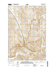 Burnstad North Dakota Current topographic map, 1:24000 scale, 7.5 X 7.5 Minute, Year 2014