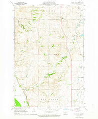 Burnt Butte North Dakota Historical topographic map, 1:24000 scale, 7.5 X 7.5 Minute, Year 1962