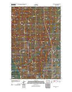 Burnt Butte North Dakota Historical topographic map, 1:24000 scale, 7.5 X 7.5 Minute, Year 2011