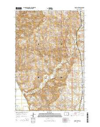 Burnt Butte North Dakota Current topographic map, 1:24000 scale, 7.5 X 7.5 Minute, Year 2014