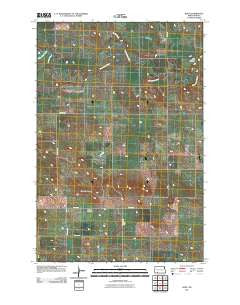 Burt North Dakota Historical topographic map, 1:24000 scale, 7.5 X 7.5 Minute, Year 2011