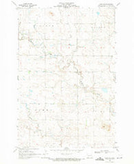 Burt NW North Dakota Historical topographic map, 1:24000 scale, 7.5 X 7.5 Minute, Year 1969