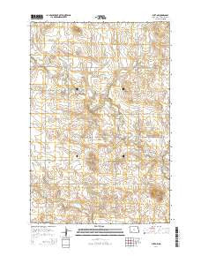 Burt NW North Dakota Current topographic map, 1:24000 scale, 7.5 X 7.5 Minute, Year 2014