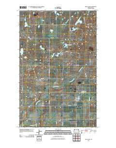 Bush Lake North Dakota Historical topographic map, 1:24000 scale, 7.5 X 7.5 Minute, Year 2011