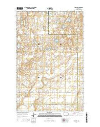 Bush Lake North Dakota Current topographic map, 1:24000 scale, 7.5 X 7.5 Minute, Year 2014
