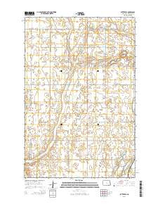 Buttzville North Dakota Current topographic map, 1:24000 scale, 7.5 X 7.5 Minute, Year 2014
