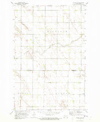 Buxton NW North Dakota Historical topographic map, 1:24000 scale, 7.5 X 7.5 Minute, Year 1971