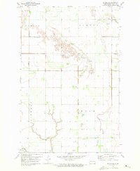 Buxton SW North Dakota Historical topographic map, 1:24000 scale, 7.5 X 7.5 Minute, Year 1971