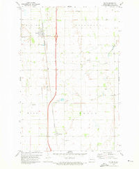 Buxton North Dakota Historical topographic map, 1:24000 scale, 7.5 X 7.5 Minute, Year 1971