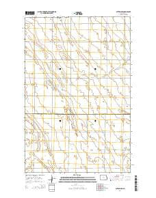 Buxton NW North Dakota Current topographic map, 1:24000 scale, 7.5 X 7.5 Minute, Year 2014