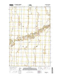 Caledonia North Dakota Current topographic map, 1:24000 scale, 7.5 X 7.5 Minute, Year 2014