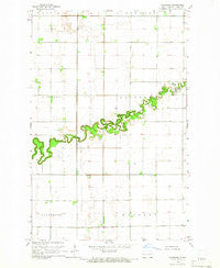 Caledonia North Dakota Historical topographic map, 1:24000 scale, 7.5 X 7.5 Minute, Year 1964