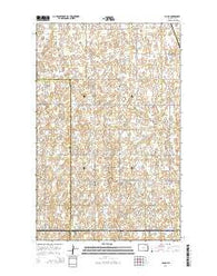 Calio North Dakota Current topographic map, 1:24000 scale, 7.5 X 7.5 Minute, Year 2014