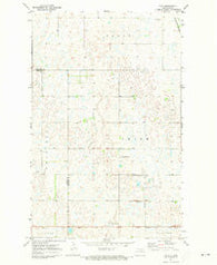 Calio North Dakota Historical topographic map, 1:24000 scale, 7.5 X 7.5 Minute, Year 1971