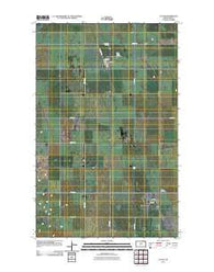 Calvin North Dakota Historical topographic map, 1:24000 scale, 7.5 X 7.5 Minute, Year 2011