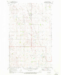Calvin North Dakota Historical topographic map, 1:24000 scale, 7.5 X 7.5 Minute, Year 1970