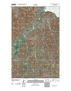 Camp Creek East North Dakota Historical topographic map, 1:24000 scale, 7.5 X 7.5 Minute, Year 2011