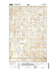 Camp Lake North Dakota Current topographic map, 1:24000 scale, 7.5 X 7.5 Minute, Year 2014