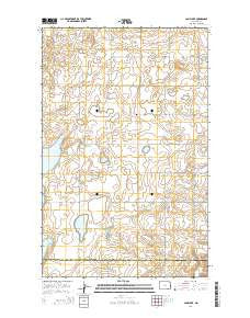 Camp Lake North Dakota Current topographic map, 1:24000 scale, 7.5 X 7.5 Minute, Year 2014