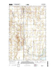 Cando North Dakota Current topographic map, 1:24000 scale, 7.5 X 7.5 Minute, Year 2014