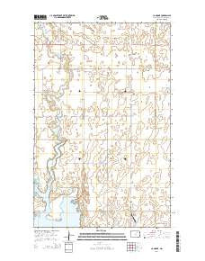 Cando NE North Dakota Current topographic map, 1:24000 scale, 7.5 X 7.5 Minute, Year 2014